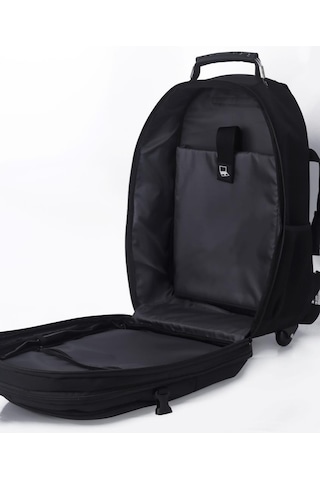 Classone Vıp Travel Serisi Trol-vıp100 Tekerlekli Trolley 17,3,15,6,14 Uyumlu Sırt Laptop Çantası - Siyah Siyah