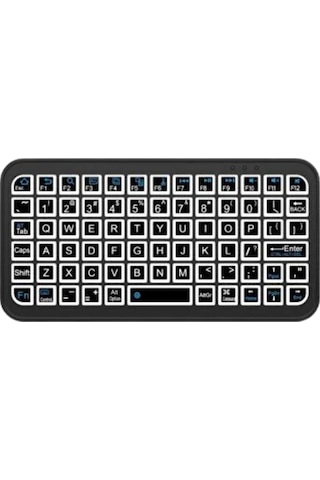 Mey Najmaddin Bluetooth 5.2 Destekli Kablosuz Mini Rgb Klavye Ultra İnce Najmaddin