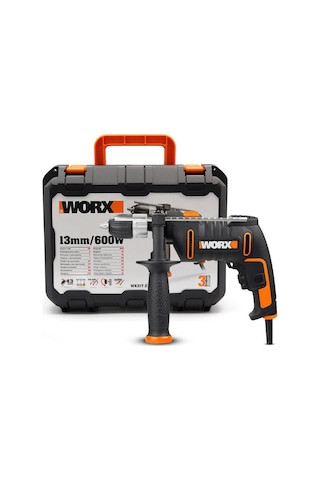 Worx WX317.2 600 W 13 MM Profesyonel Darbeli Matkap