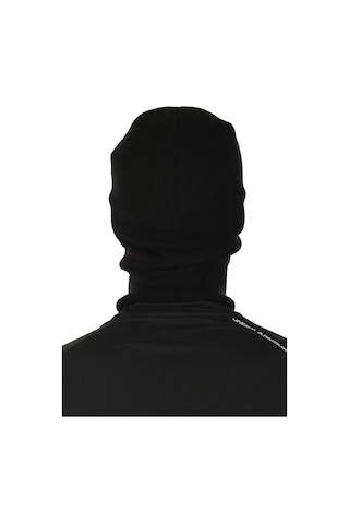 Külah Erkek Örgü Kar Maskesi Siyah-Siyah-Standart
