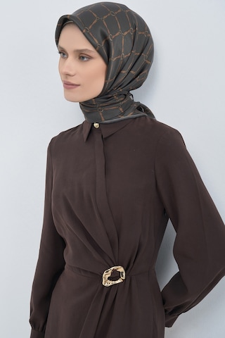 Armine Saf İpek Sura Eşarp-2026 İlkbahar-yaz- 953800d Antrasit