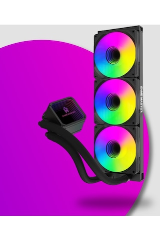 Game Master 3 Fanlı Argb 360MM Watercooler Siyah Sıvı Soğutma