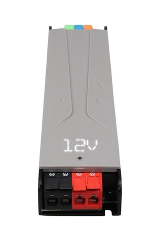 Ayt Powermaster Pm-26845 12-24-36-48 Volt 9 Amper 300 Watt Metal Kasa Kademeli Adaptör Voltaj Göstergeli 218x51x27mm