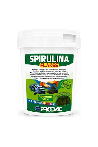 Prodac Spirulina Flakes 100gr Açık