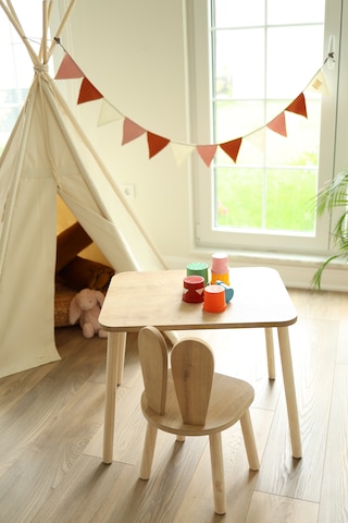 The Kids 1 Masa + 1 Sandalye (Çocuklar için Yaz-Sil Montessori Aktivite ve Etkinlik Masa Sandalye Takımı