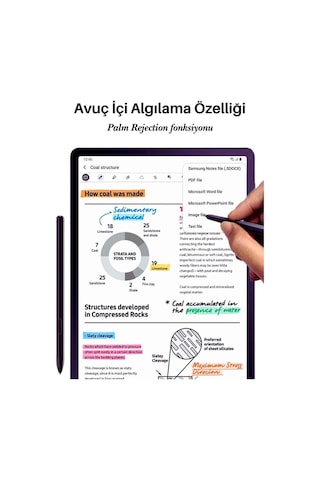 Galaxy Tab S6 Lite 2024 Tablet Uyumlu Spen Dokunmatik Tablet Kalemi Siyah