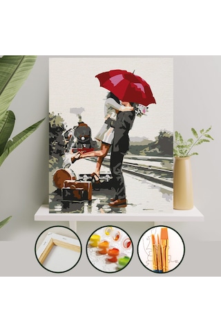 Sayılarla Boyama Tuval Seti 40x50 Cm - Romantik