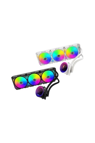 Snt Ss360-3f-b Argb 360mm. Siyah Sıvı Soğutma Am4 Am5 Lga 1200 1700 20xx