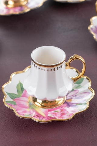 Acar Sofiya 6 Kişilik Kahve Fincanı Takımı - 90 Ml