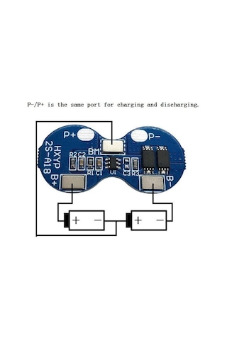 2S 4A 7.4V Bms Pil Koruma Kartı 18650 Lityum Li-İon Batarya - Hx