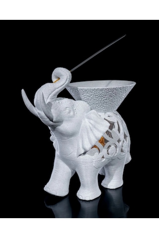 Fil Figürlü Dekoratif Tütsülük - 3d Baskı