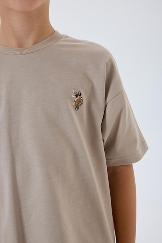 U.S. Polo Assn. Erkek Çocuk 2 Li Bermuda T-şhirt Takım Kum-2318 Kum Rengi