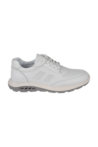 Pullman Hakiki Deri Erkek Spor Ayakkabı Sneaker Mod-5825 Beyaz