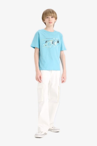 DeFacto Erkek Çocuk Bisiklet Yaka Baskılı Kısa Kollu Tişört F0168A825SMTR248