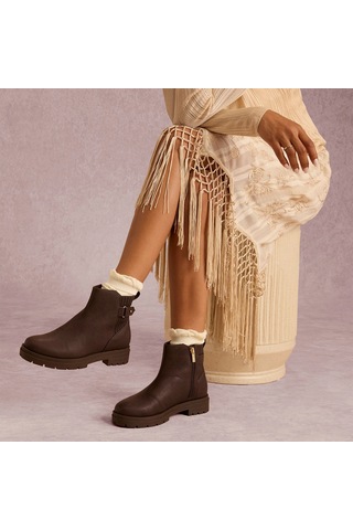 10023528 Chocolate Brown Bot Kadın 10023528 10023529 20016027/10023608 Toms Astrid Boot