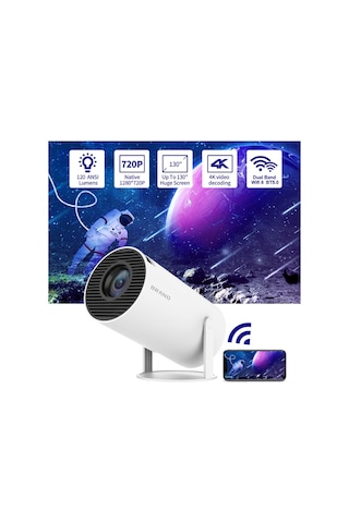 Hallow Hy300 Projeksiyon Cihazı Beyaz