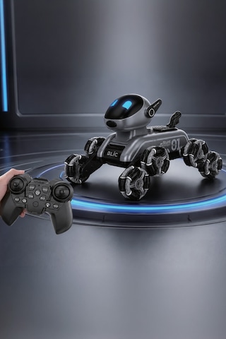 Blıc Brb3 Aı Robot Dog Akıllı Robot Köpek 2.4ghz Uzaktan Kumandalı, 360 Omni Tekerlekli, Drift Ve Gri