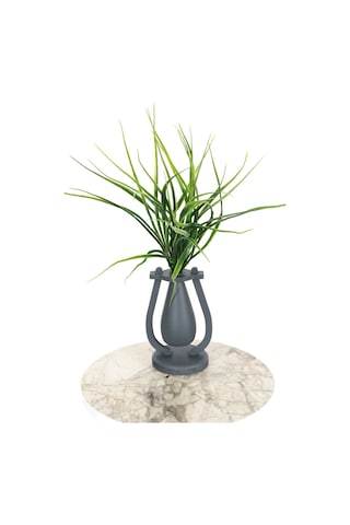 Dekoratif Mini Vazoda Yapay Çimen Demeti 45 Cm