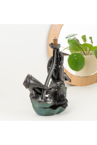 Zen El Lotus Temalı Geri Akışlı Tütsülük