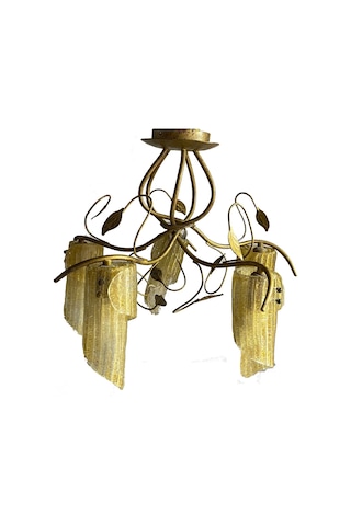 Beşli Eskitme Döküm Avize 4021-5C