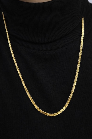 14k Arpa Zincir Kolye 60 Cm - Kadın Kolye Altın