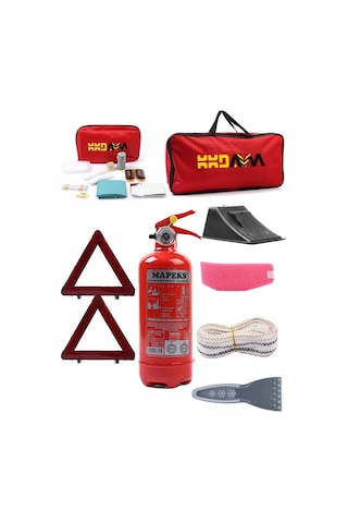 Kkdavm Dikdörtgen Trafik ve İlk Yardım Seti Çantası