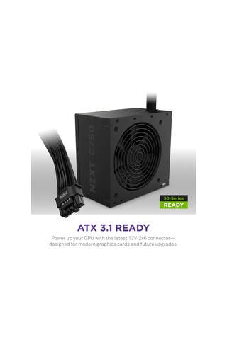 Nzxt C750 750w 80+ Bronze Gen 5.0 Atx 3.1 120mm Psu