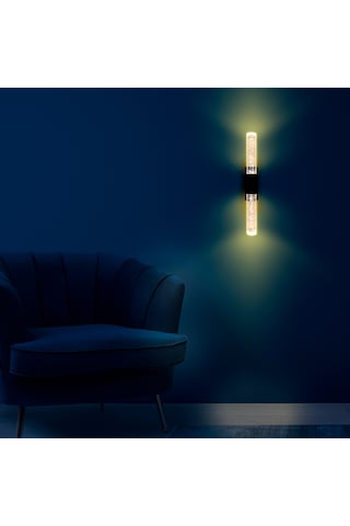 Bubblelight Medium Şık Tasarım Modern Ledli Aplik Siyahelektrikli Siyah
