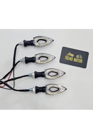 Üçgen Sinyal Takım 4lü Set Sarı Led - Motosiklet Cg Unıversal