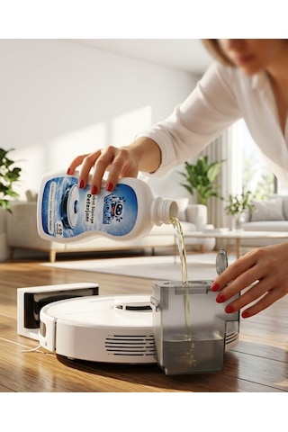 Ultra-shine Robot Süpürge Deterjanı Üstün Beyaz Sabun Etkisi 2 Adet X 500 Ml 100 Kullanım Diğer