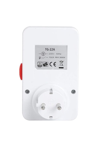 Powermaster Pm-23761 Mekanik Günlük Zaman Ayarlı Priz 24 Saat 3680 Watt - 16 Amper