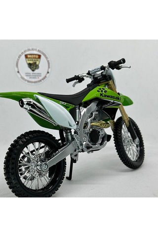 Kawasaki Kx 450f 1:12 Diecast Maket Motor Lisanslı Metal Model Motosiklet