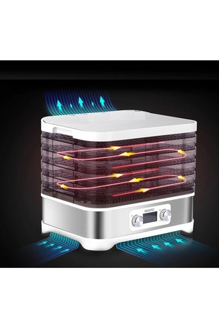 Dalle Dijital Göstergeli Otomatik Kurutma Fırını 5 Katmanlı