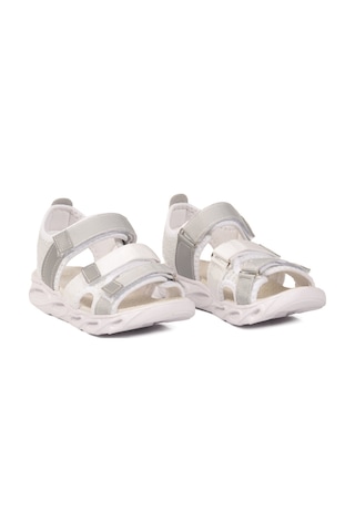 Arzen Beyaz Cırtlı Ortopedik Kız Çocuk Sandalet 26a44 F