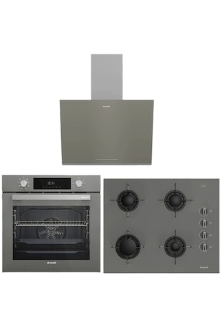 Arçelik AFC 340 G - OCD T 651 EG - ADE 606-2 G Gri Ankastre Set