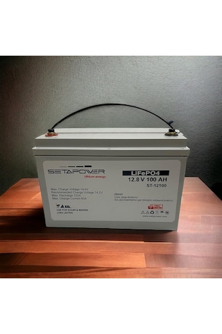 Seta Power Lifepo4 12.8v 100ah Karavan/marine Abs Lityum Akü