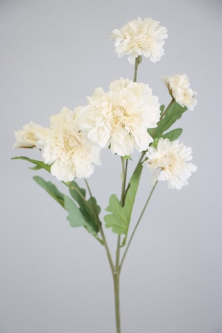 Yapay 6lı Gerbera Dalı 80 Cm Beyaz Beyaz