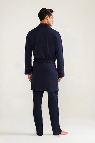 D's Damat 03000 5'li Robdöşambr Erkek Pijama Seti Lacivert