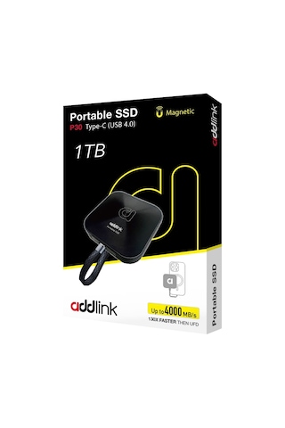 Addlink P30 1tb 4000-3600 Mb/s Usb 4.0 40gbps Type-c Portable Taşınabilir Ssd Ad1tbp30b4k