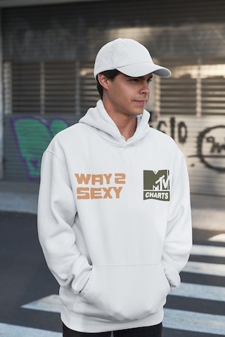 Sevbano Drake Way 2 Sexy Baskılı Unisex Oversize Tasarım Rapper Şarkıcı H Beyaz