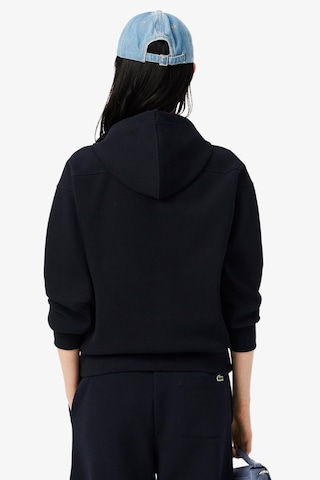 Lacoste Relaxed Fit Womens Sweatshirt Rahat Kesim Organik Pamuk Kapüşonlu Kadın Sweatshirt Lacivert