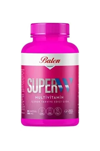 Balen Süper-w Multivitamin Kapsül 585 Mg 60 Balen Süper-w Multivitamin Kapsül 585 Mg 60