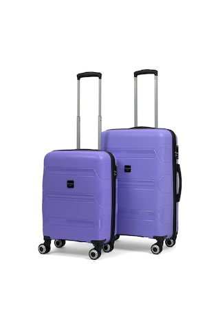 Lucas Polipropilen Kırılmaz Valiz, Kabin Boy&orta Boy Mor