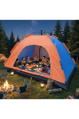 10 Kişilik Otomatik Kurulum Kamp Çadırı Outdoor , Suya Dayanıklı Hızlı Kurulum Piknik Ve Doğa İçin Çok Renkli