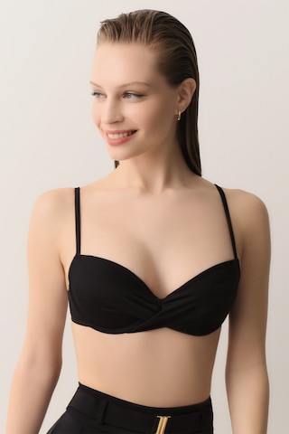 Suwen Önden Bağcıklı Full Dolgulu Bikini Üst Sbn26965012 Siyah