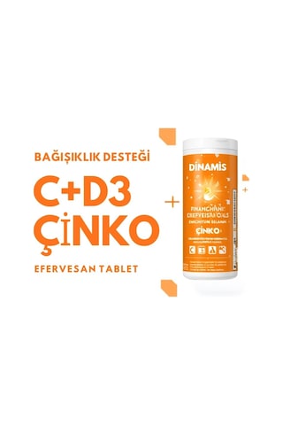 Dinamis Vitamin C+D With Zinc 20 Efervesan Tablet