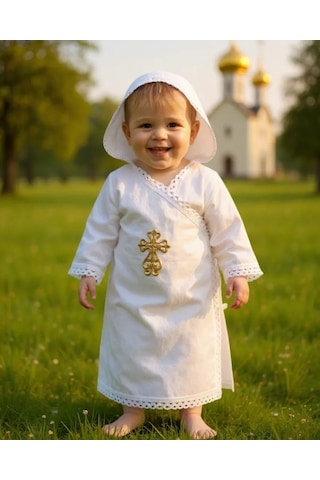 Mama Ama Vaftiz Gömleği 29076216 Beyaz