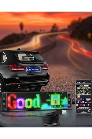 Dekoratif Led Yazı Paneli Rgb Animasyonlu Uzaktan Kumandalı Ekran 399832