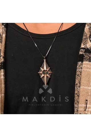 0.85 Karat Tasarım Pırlanta Kolye 01224354