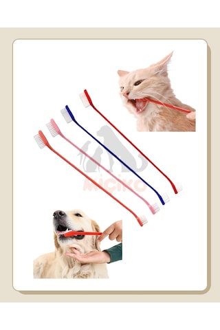 Miçiko Köpekler ve Kediler İçin Yumuşak Diş Fırçası 4'lü Paket